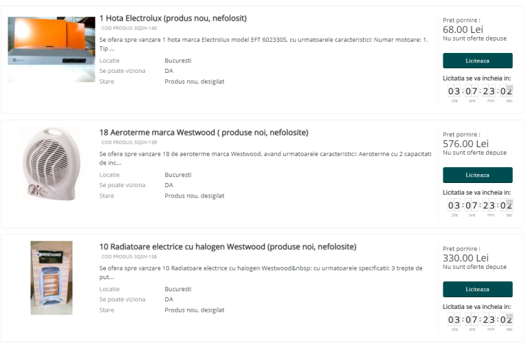 Premieră în România: Platformă de licitații online pentru firmele aflate în dificultate