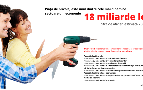 Apetitul românilor pentru amenajările din casă duce piața de bricolaj la un record istoric în 2022