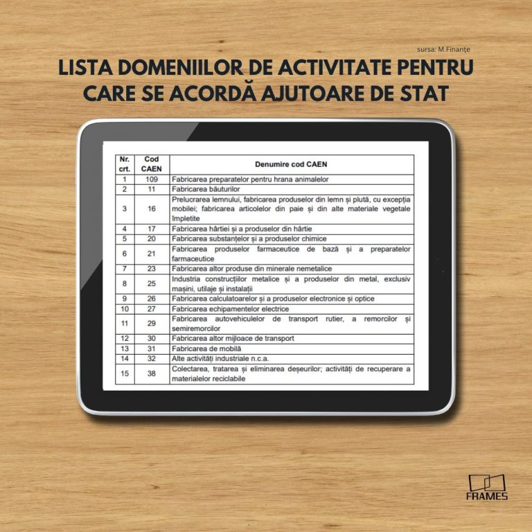 Analiză Frames. Cine și cum decide acordarea ajutoarelor de stat. De ce vrea statul să ajute cu 234,5 milioane de lei o firmă cu un singur 1 angajat